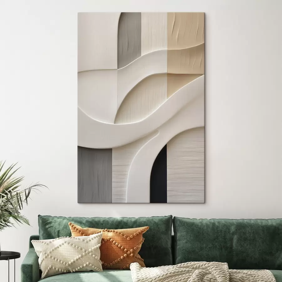  Schilderijen Abstracte compositie, platte illustratie s50190