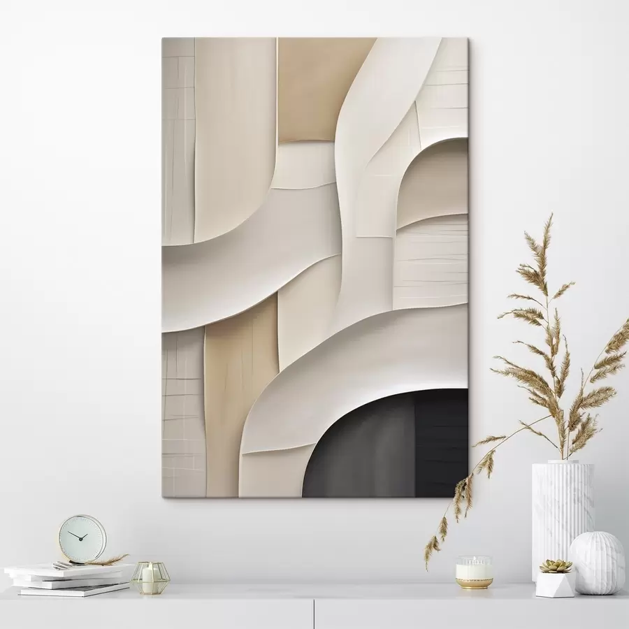  Schilderijen Abstracte compositie, platte illustratie s50191