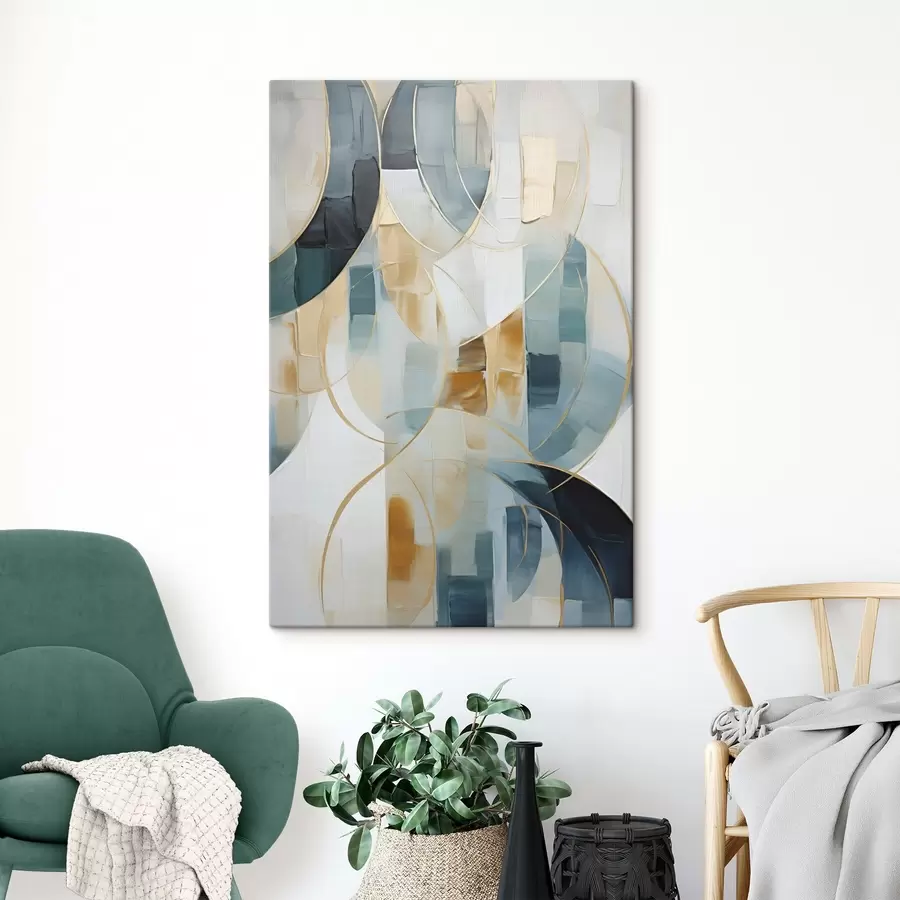 Schilderijen Abstracte compositie, imitatie van schilderkunst s50197