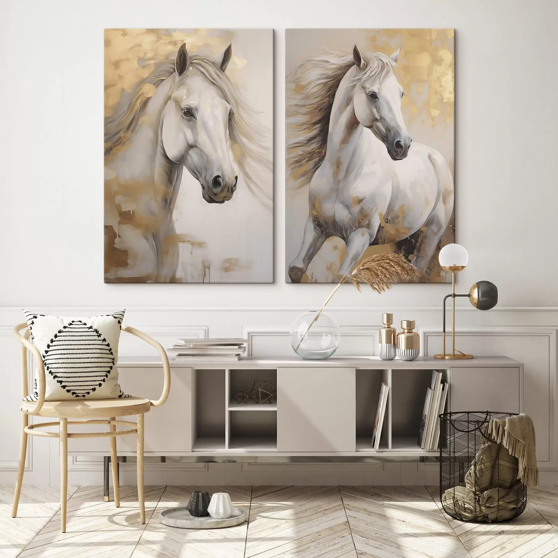  Schilderijen Paard, schilderijimitatie m30820 