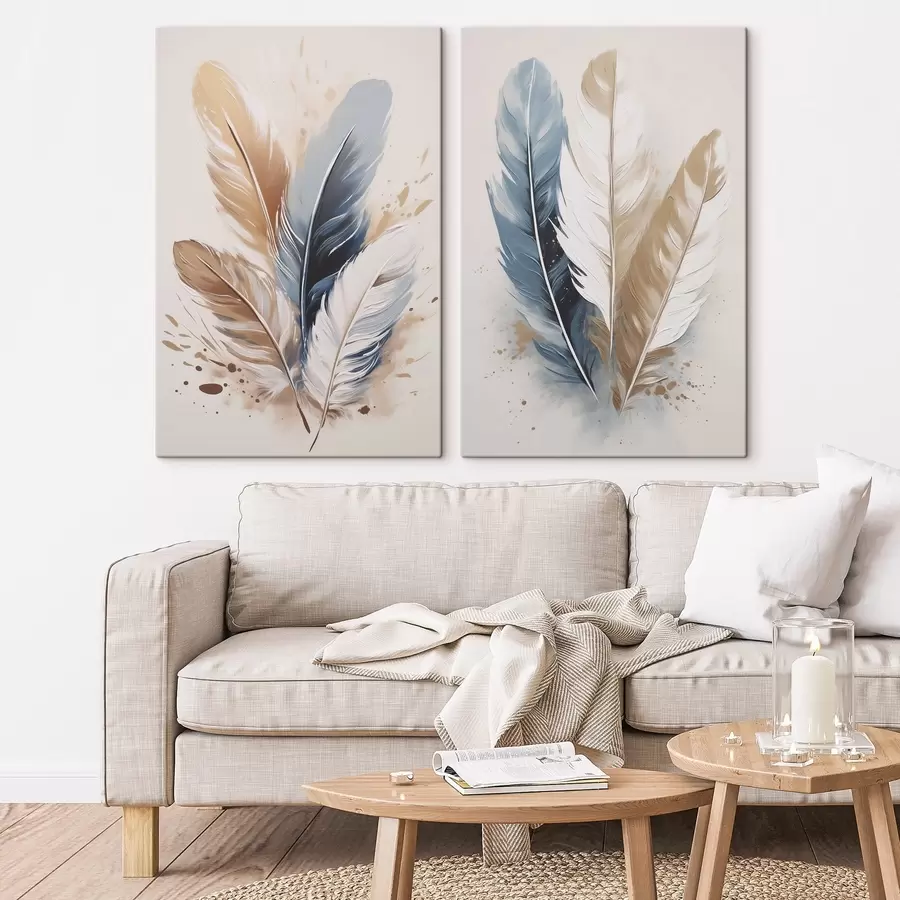 Fotobehang Veren, imitatieschilderij m30823 