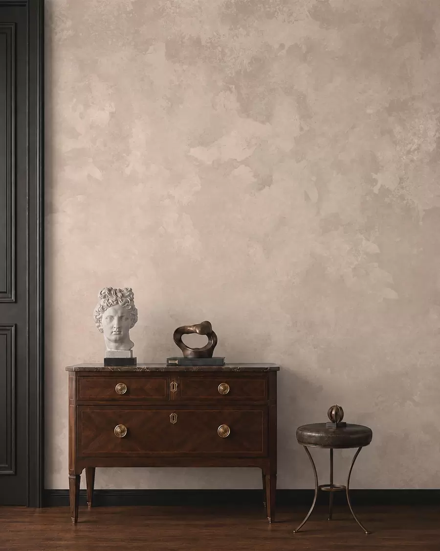 Fotobehang Warme, amandelbeige textuur met zachte, natuurlijke kleurovergangen w05814