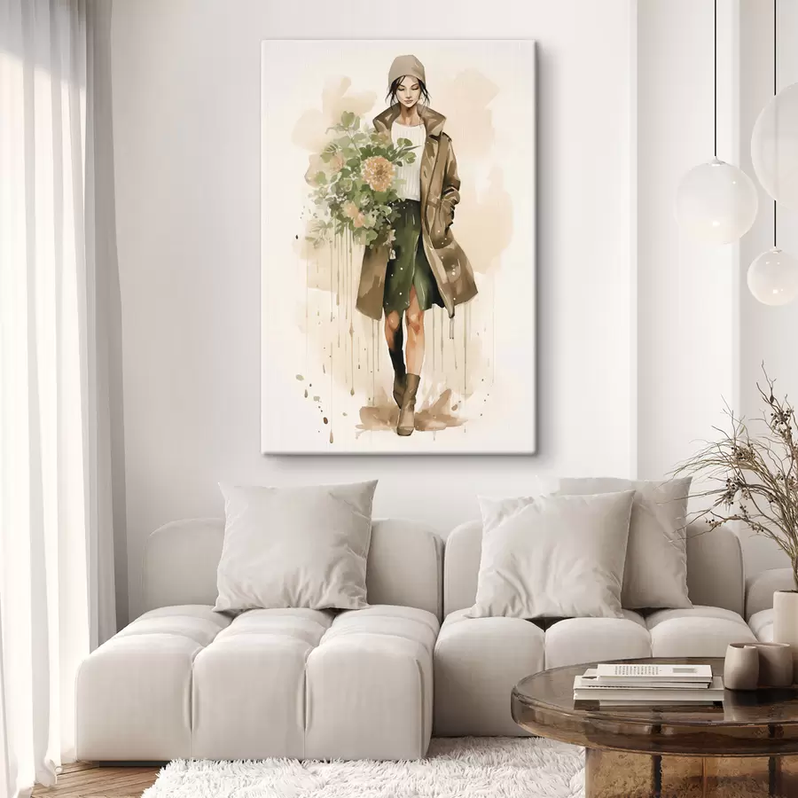  Schilderijen Vrouw met bloemen s50247