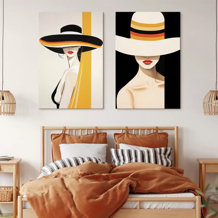  Schilderijen Abstracte portretten van vrouwen m30850