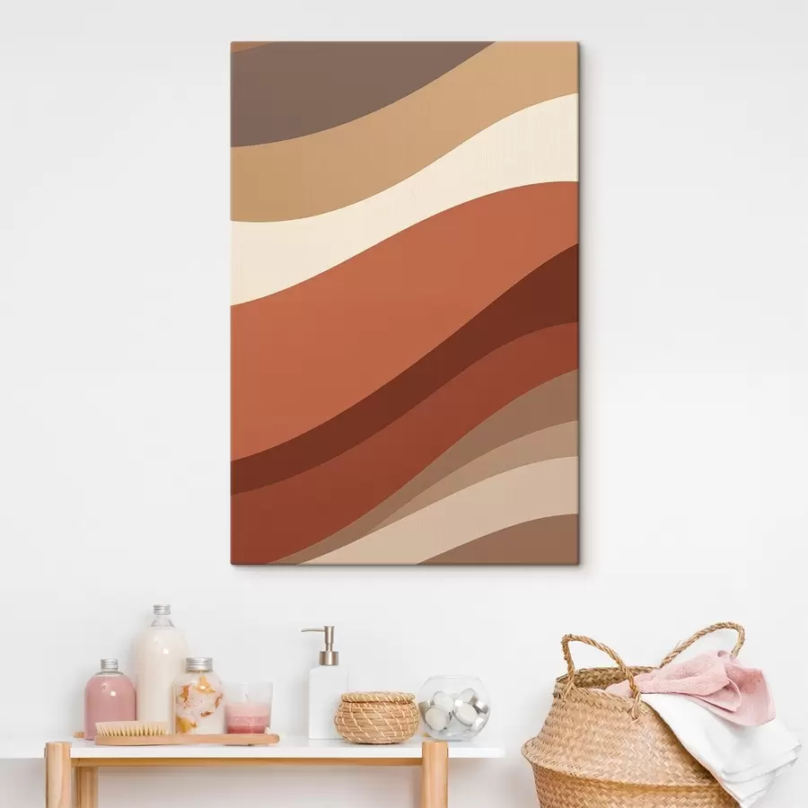  Schilderijen Terracotta-geometrie s50283