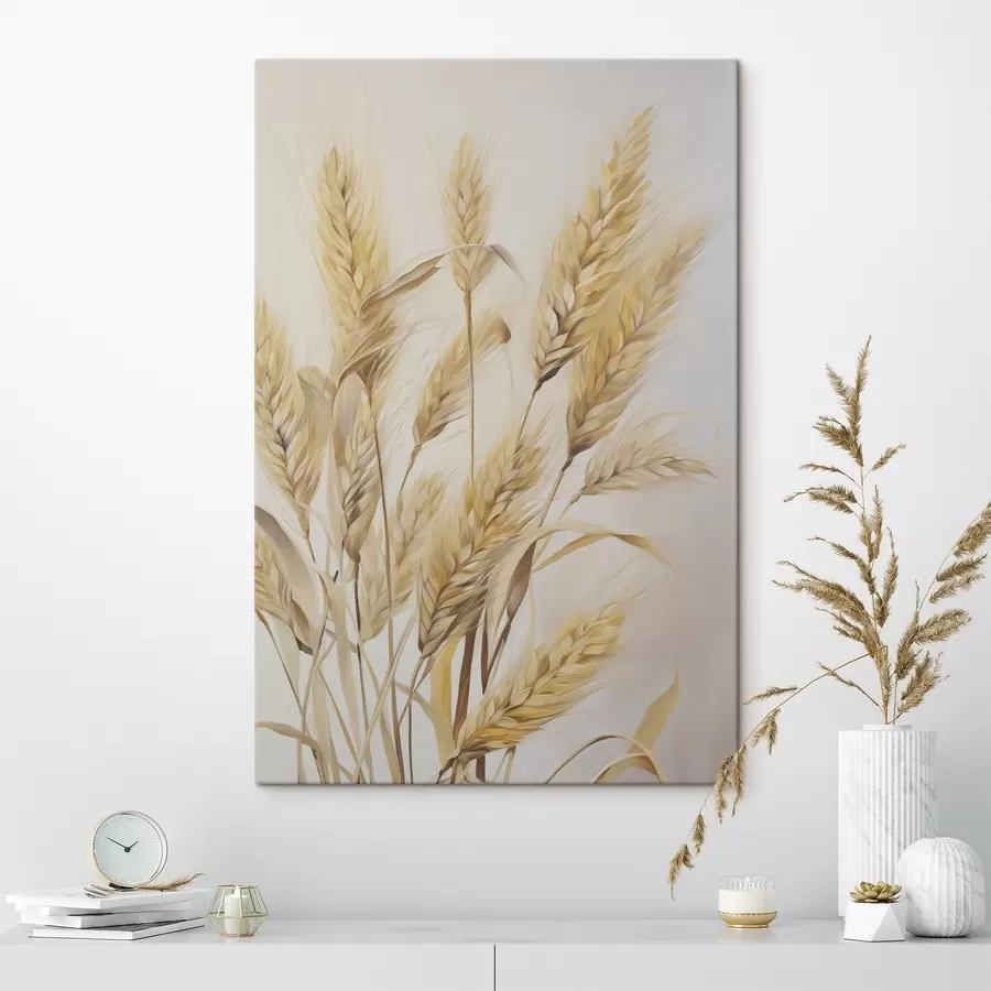  Schilderijen Tarwehalmen, schilderijimitatie s50262