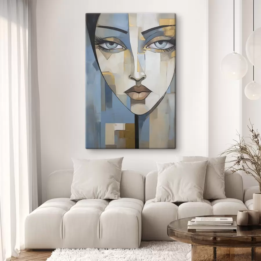  Schilderijen Abstract portret, schilderijimitatie s50265