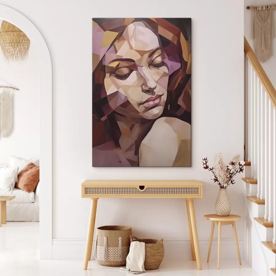  Schilderijen Abstract vrouwelijk portret, schilderijimitatie s50271