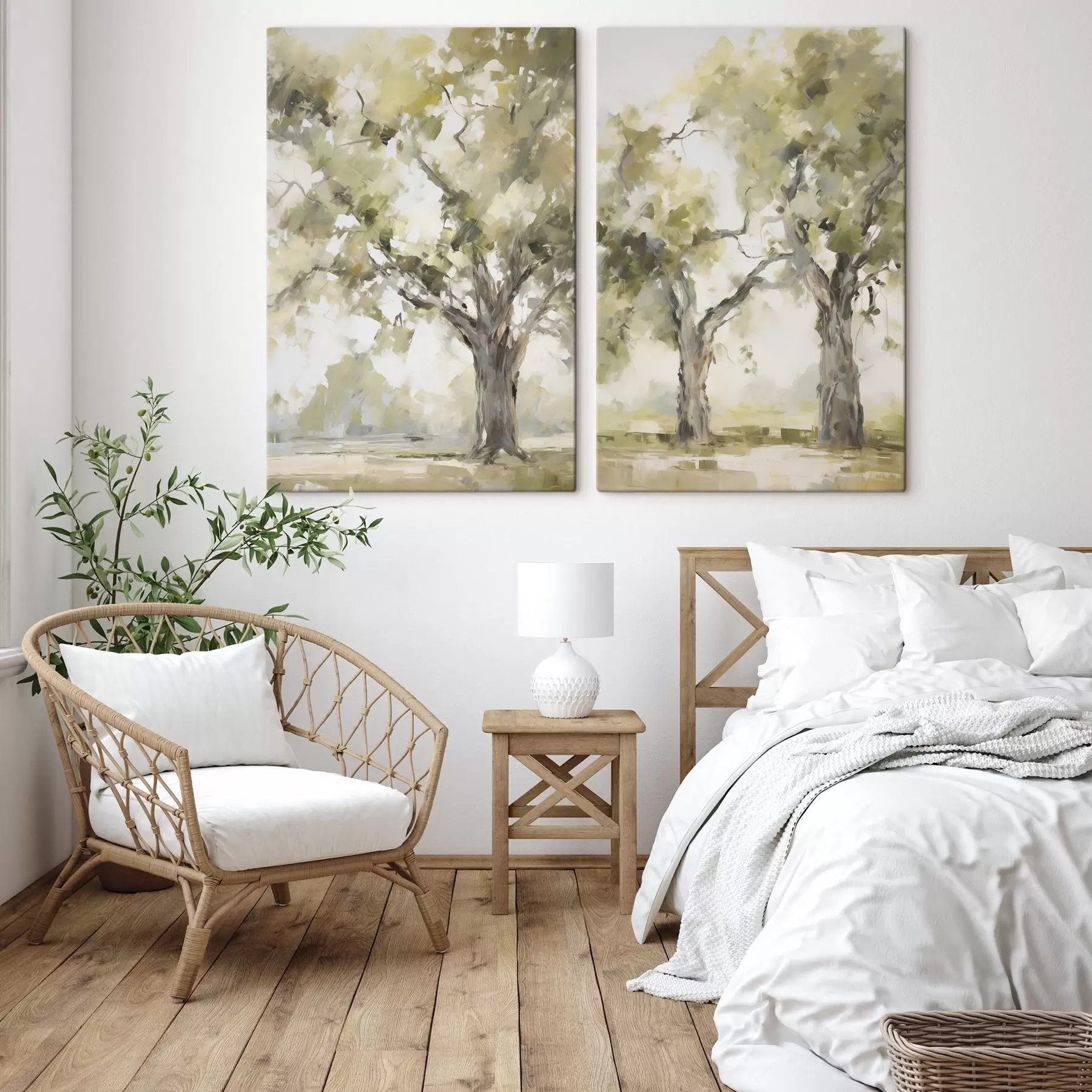  Schilderijen Bomen, schilderijimitatie m30864