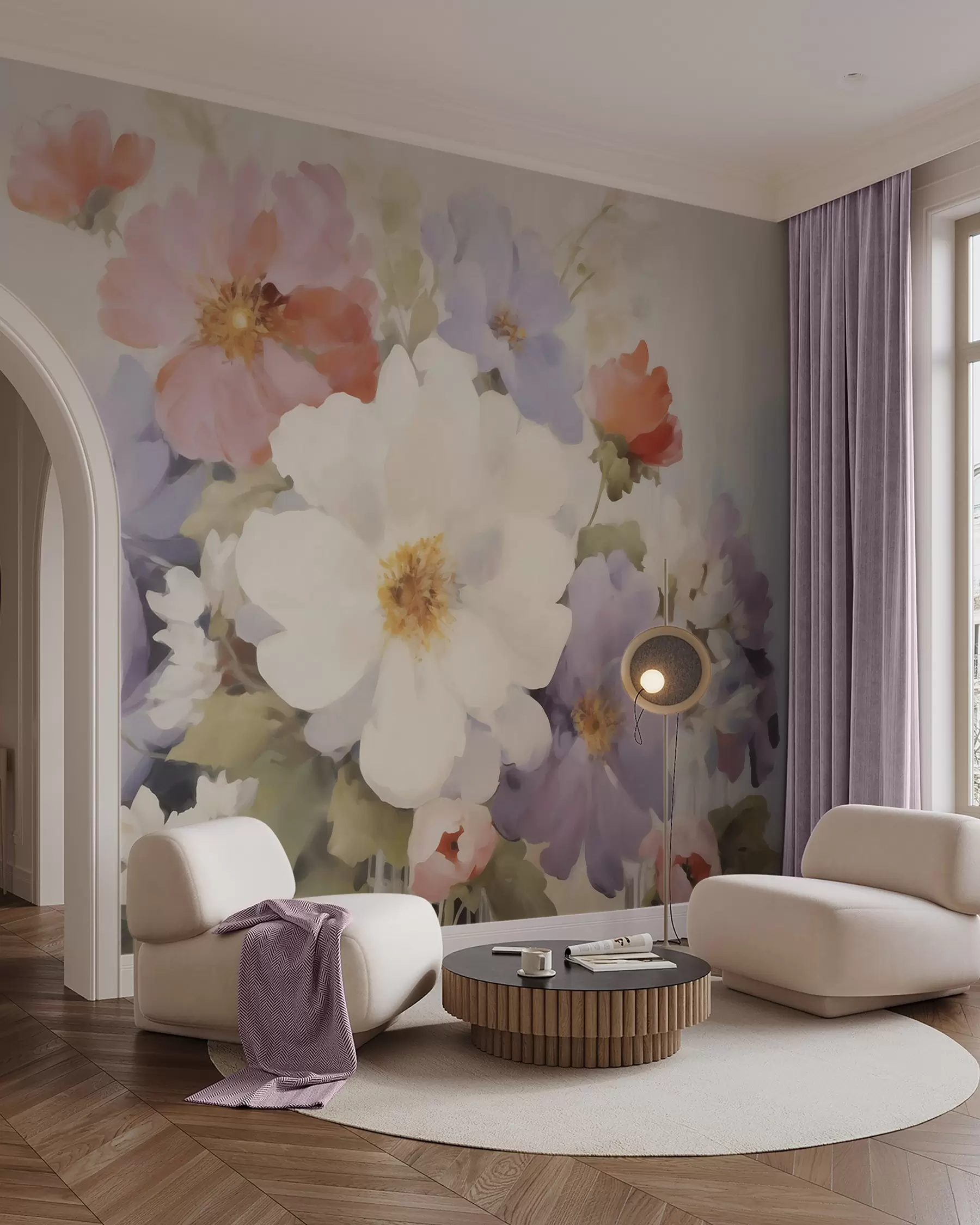 Fotobehang Boeket in pastel w05850