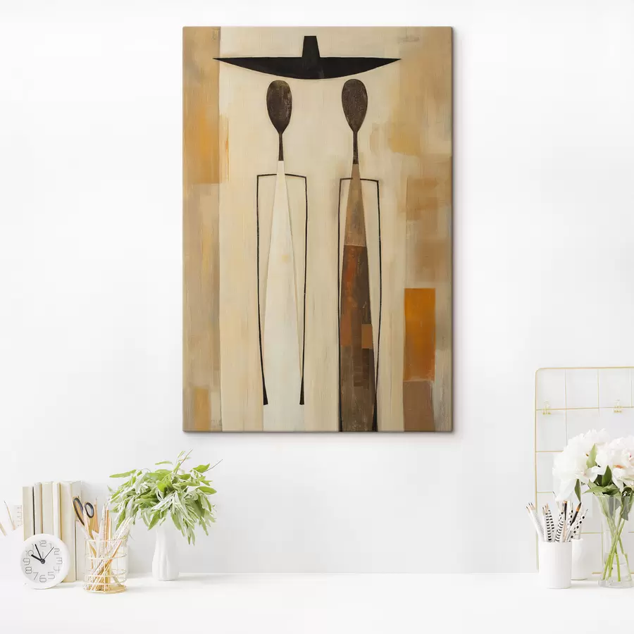  Schilderijen Abstracte silhouetten s50317