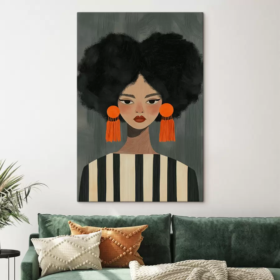  Schilderijen Afro-meisje s50337