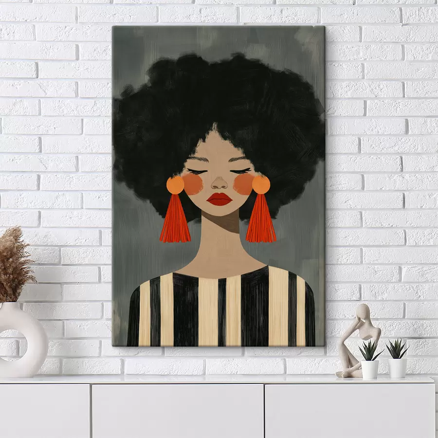  Schilderijen Afro-meisje s50338