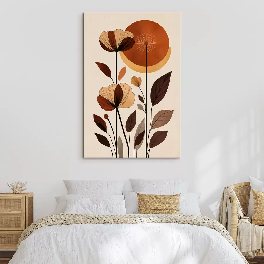  Schilderijen Abstracte bloemen s50341