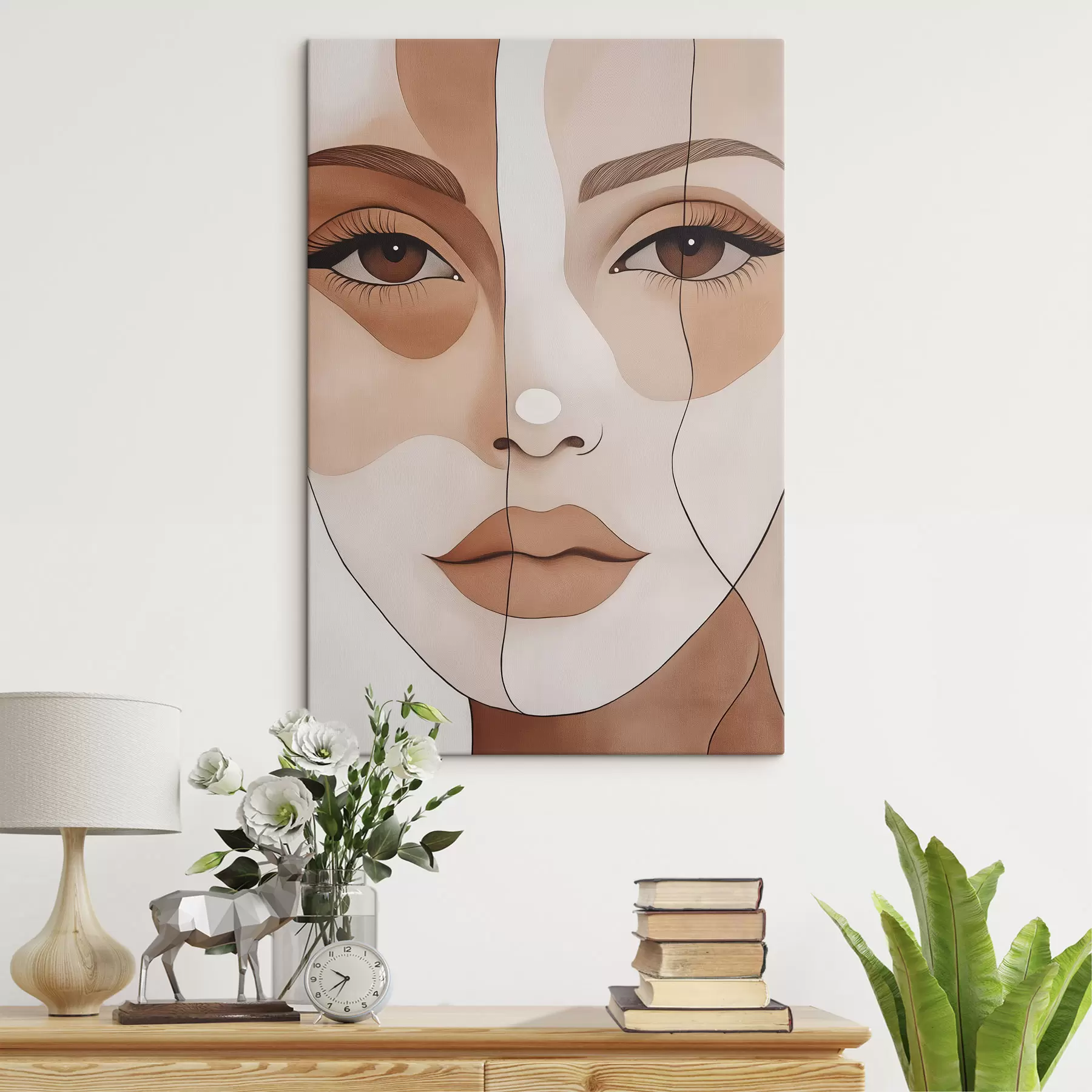 Schilderijen Abstract gezicht s50355