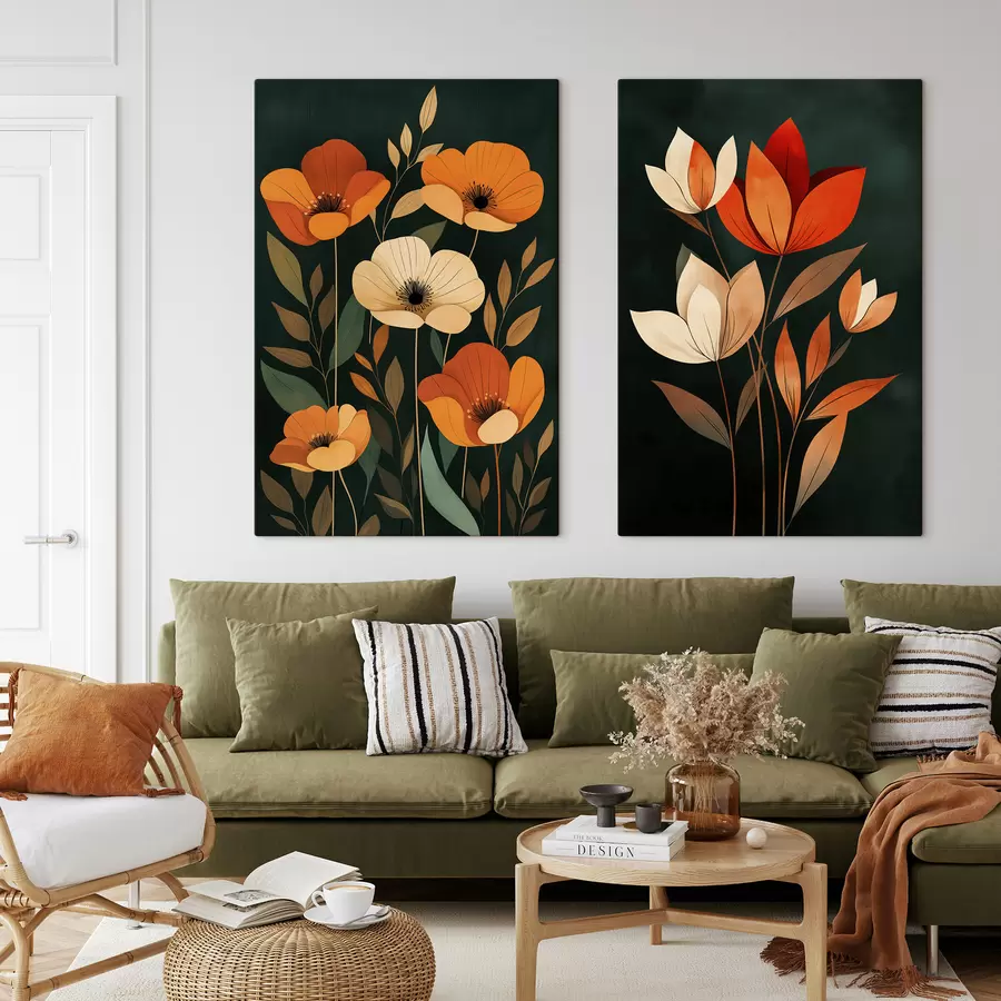  Schilderijen Bloemen m30878