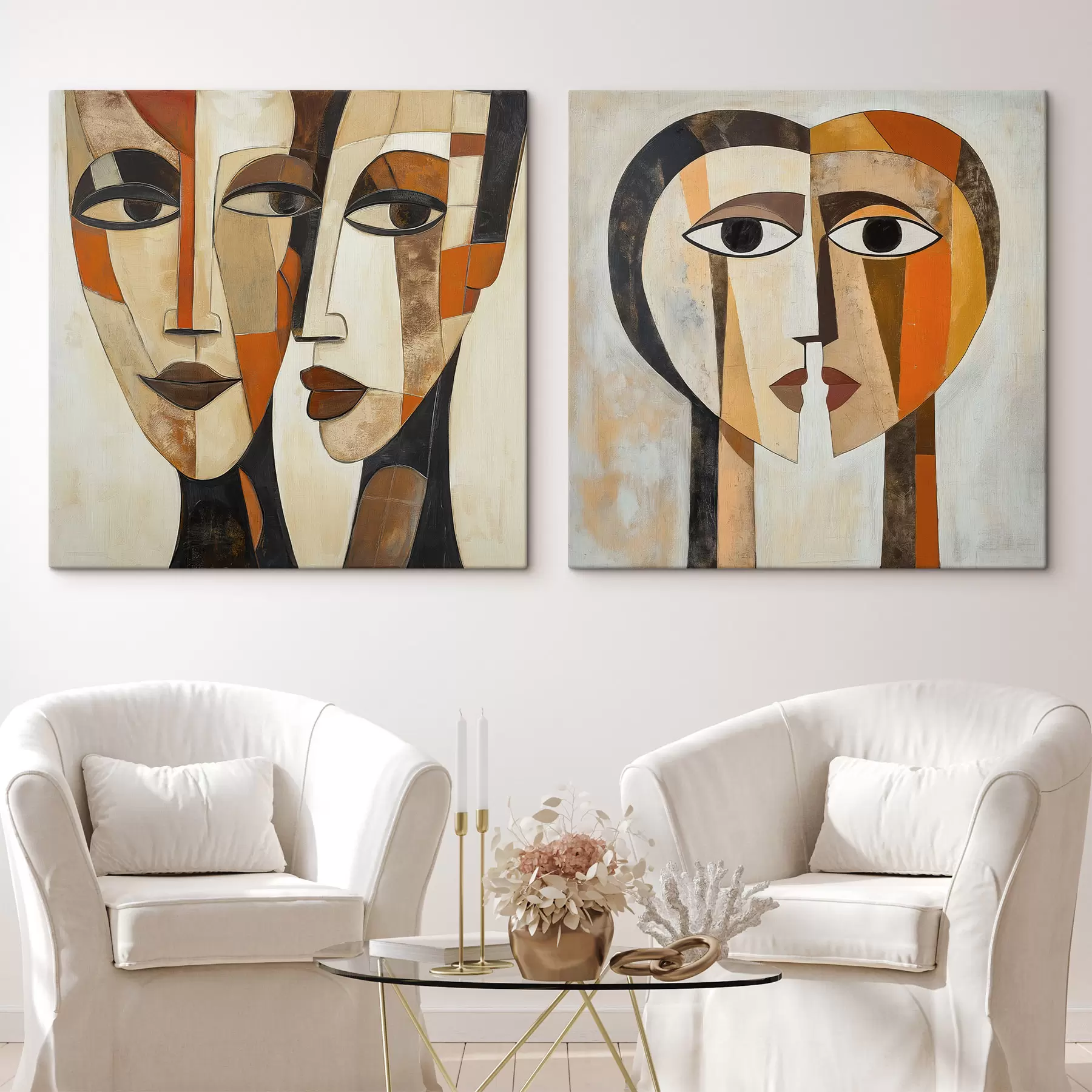  Schilderijen Abstracte portretten m30885