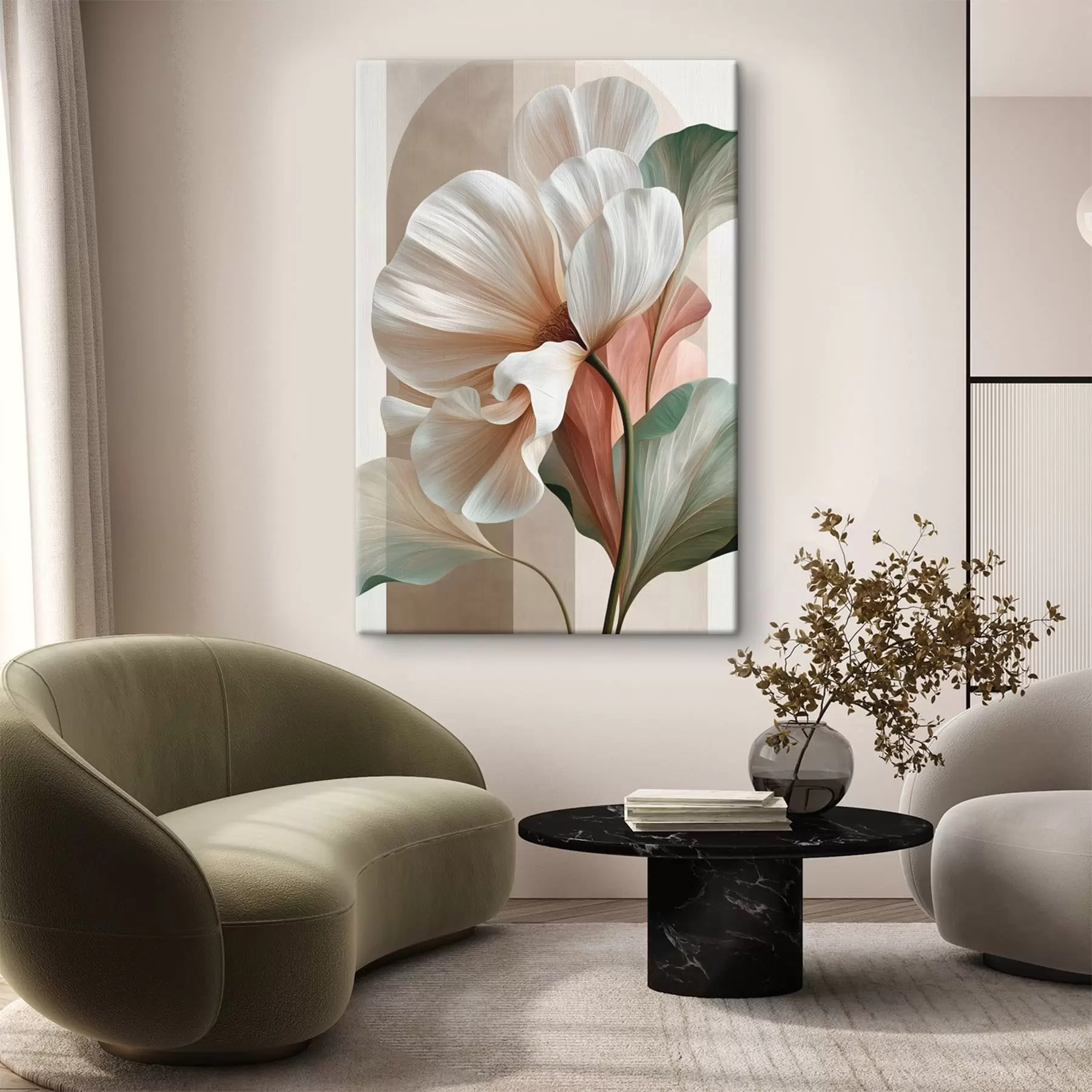  Schilderijen Abstracte bloem s50310
