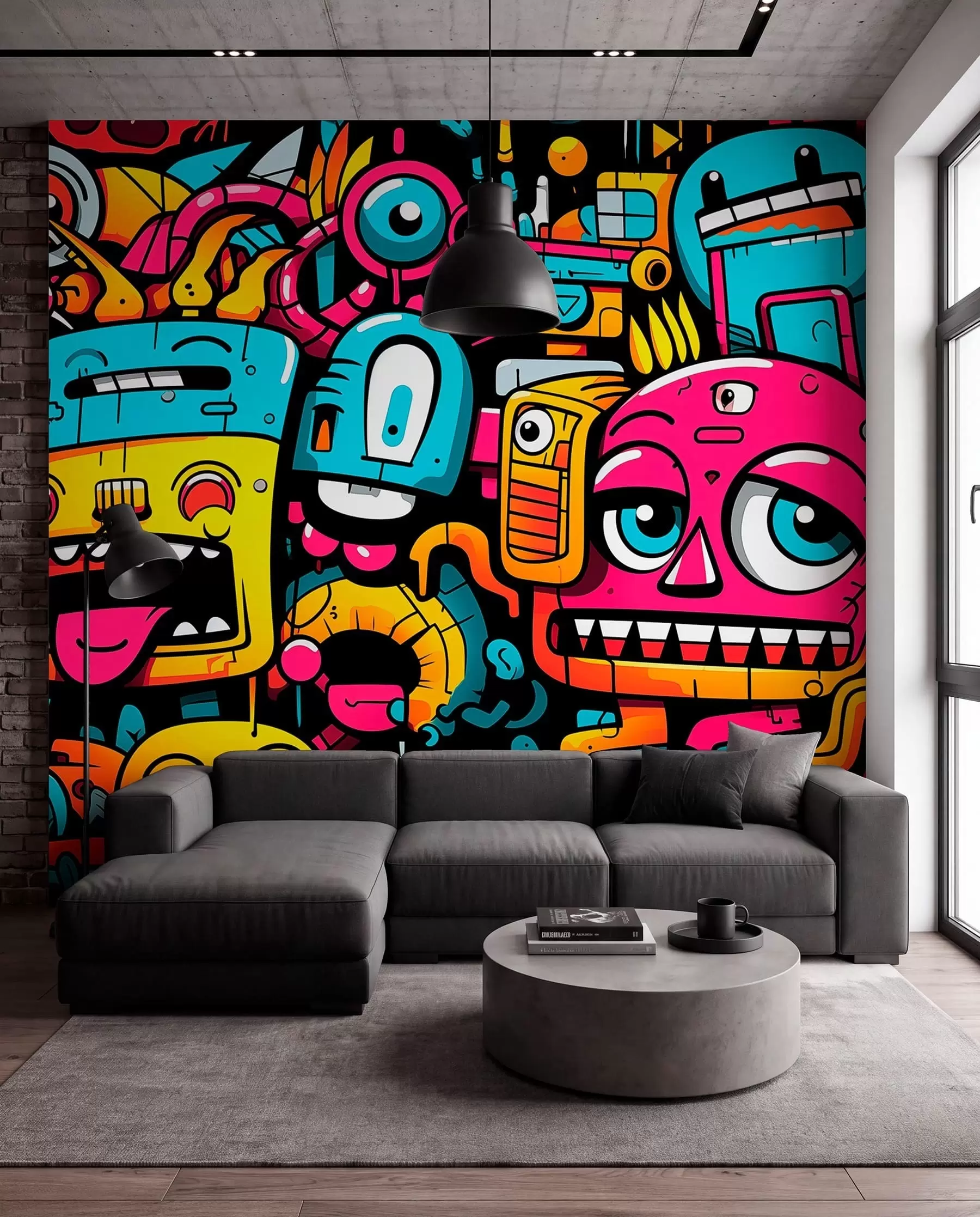 Fotobehang Popgraffiti w05762