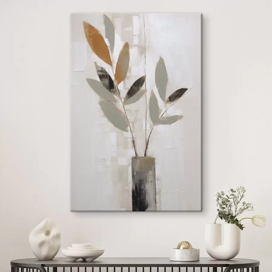  Schilderijen Abstracte takjes in een vaas, naar een schilderij s50373