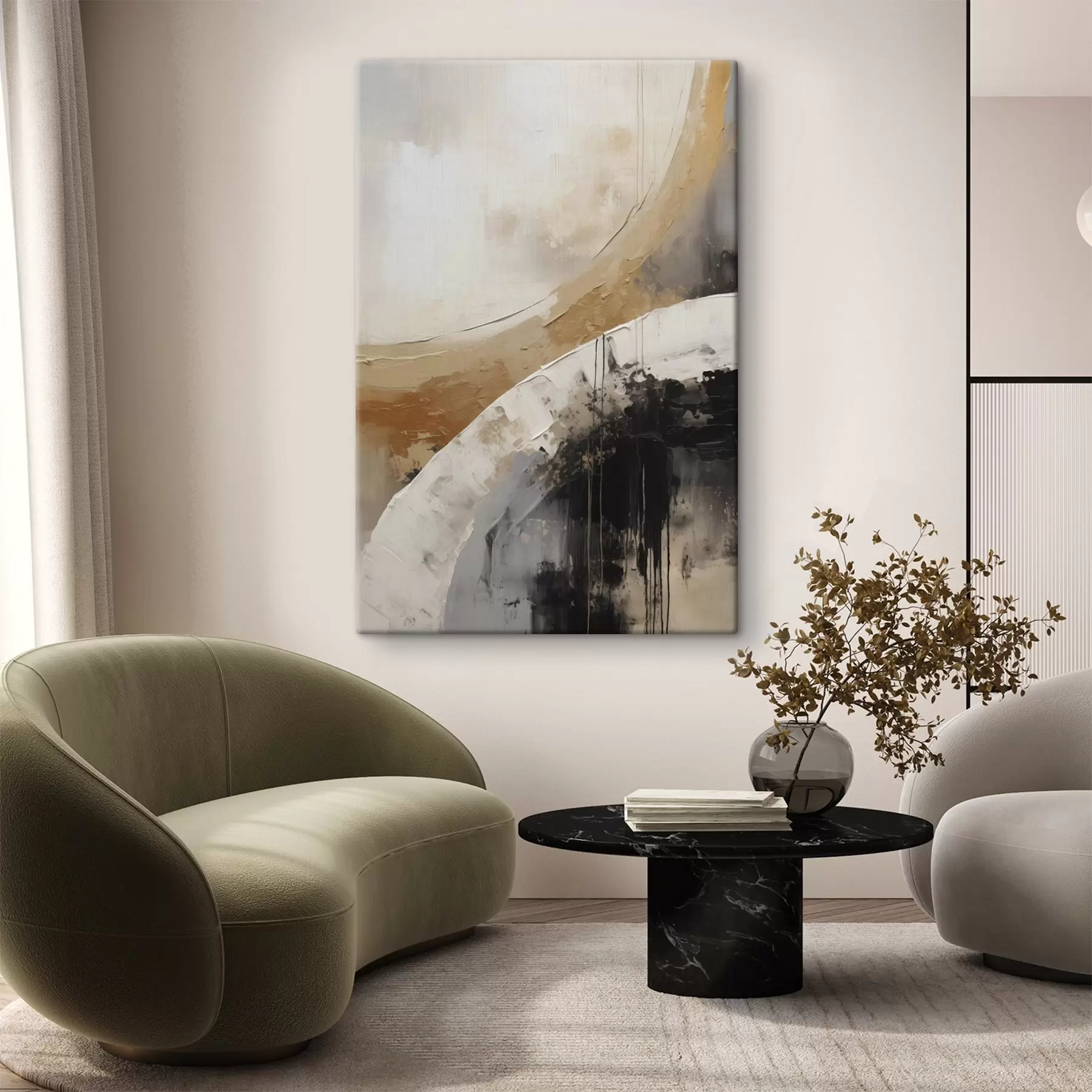  Schilderijen Abstractie, imitatie van de schilderkunst s50379
