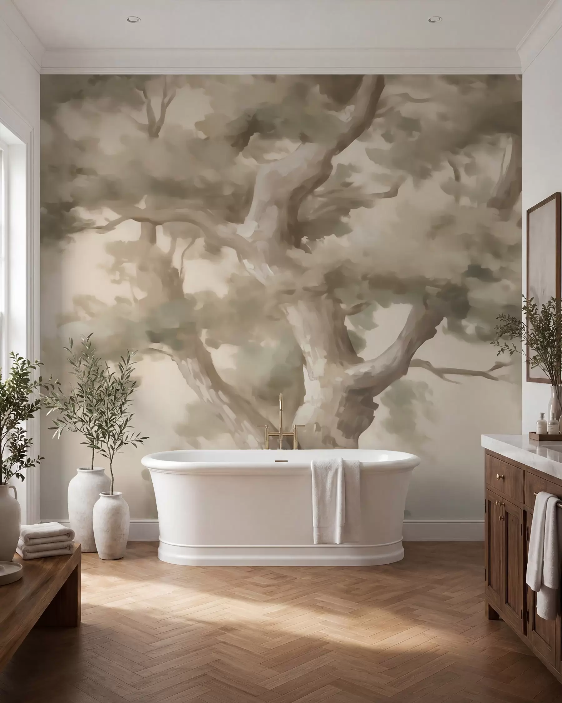 Fotobehang Vertakte boomkruin w05875