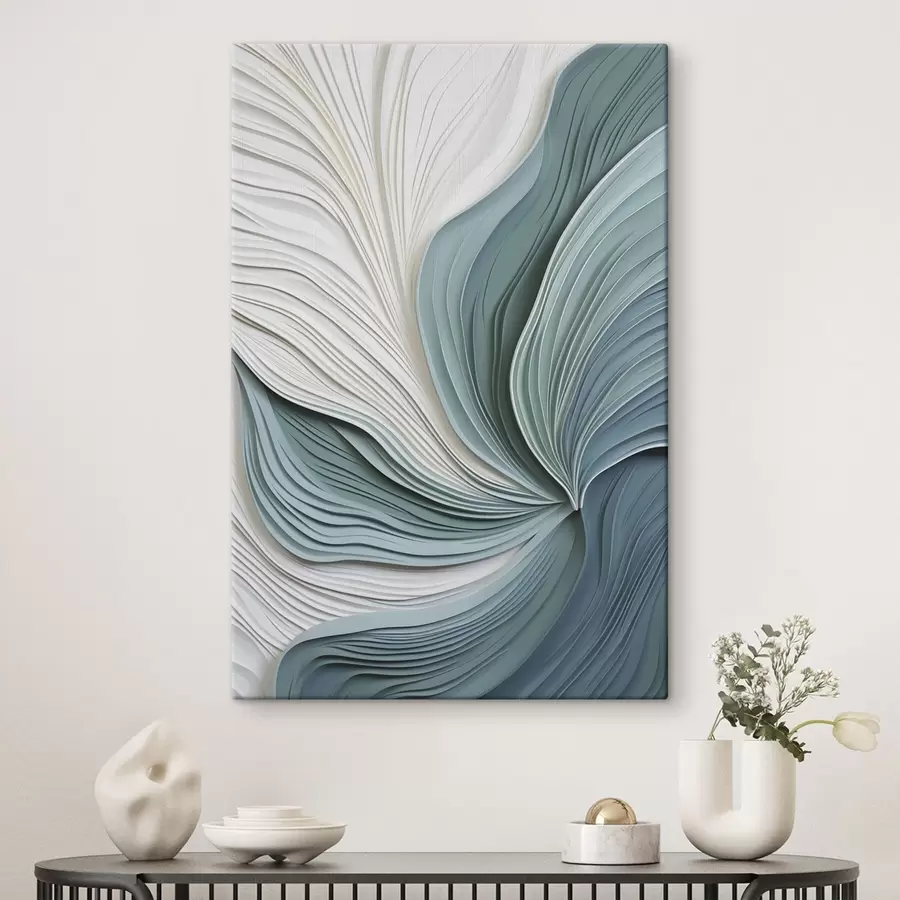  Schilderijen Abstractie met nabootsing van gelaagde lijnen s50407