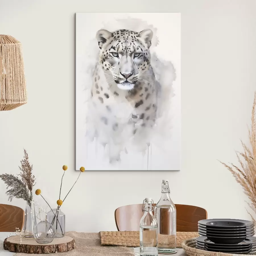  Schilderijen Portret van een luipaard, imitatie van een schilderij s50412