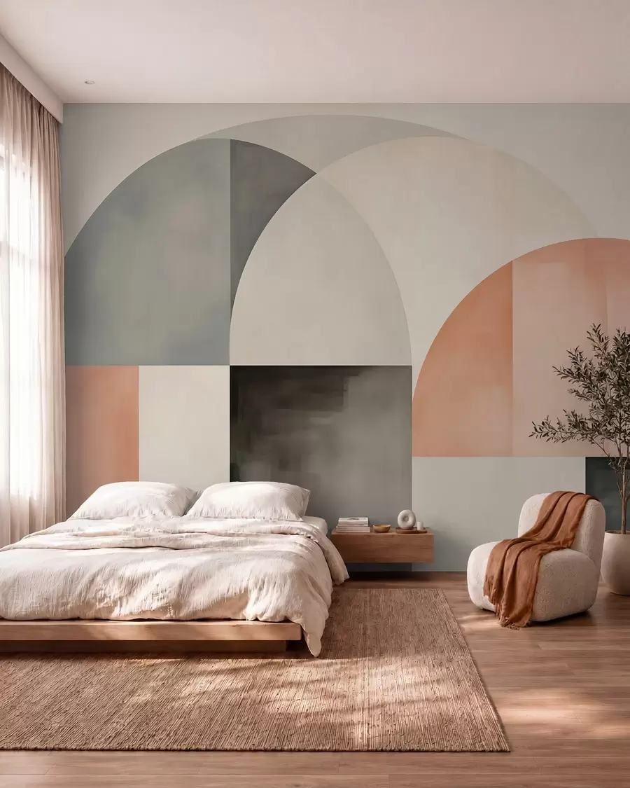 Fotobehang Geometrische abstractie w05847