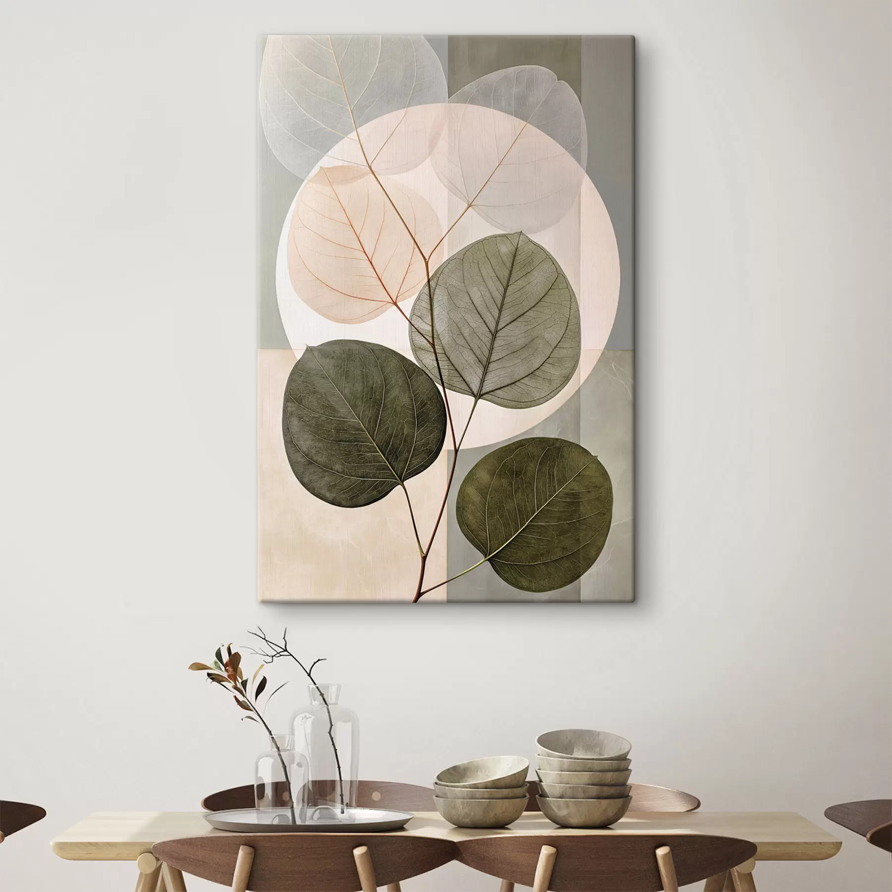  Schilderijen Abstracte bladeren s50457
