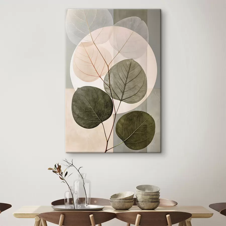  Schilderijen Abstracte bladeren s50457