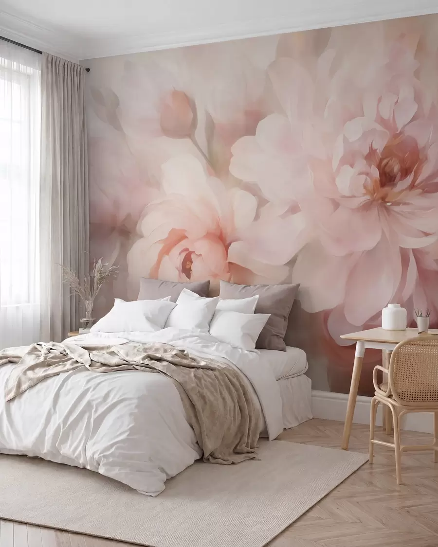 Fotobehang Abstracte bloemen w05591