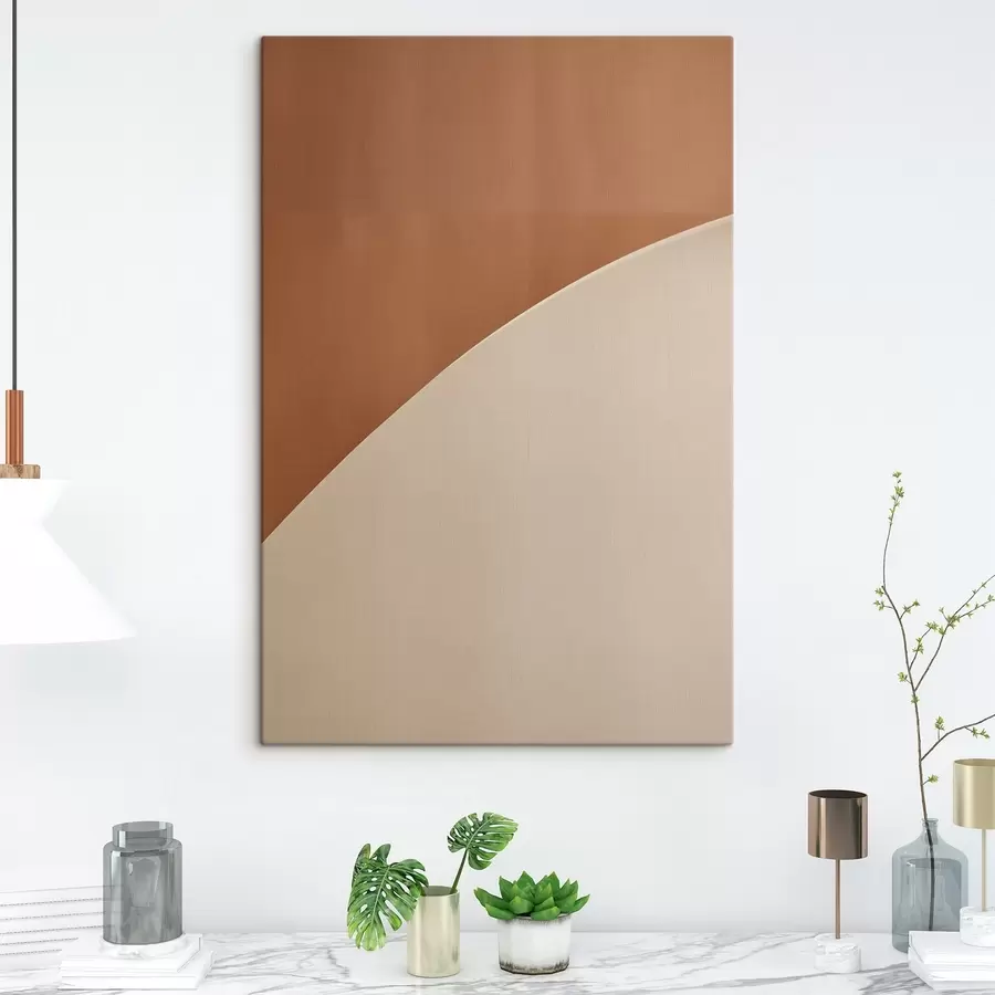  Schilderijen Geometrische boog van terracotta s50393