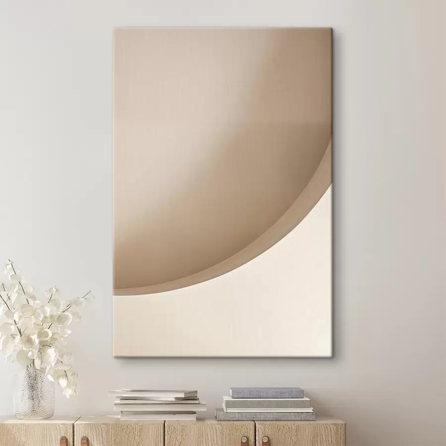  Schilderijen Zand - Abstracte curve s50394