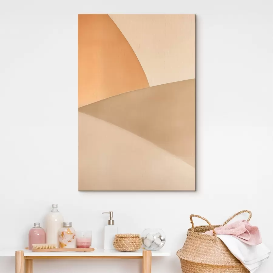  Schilderijen Zachte beige geometrische patronen s50396
