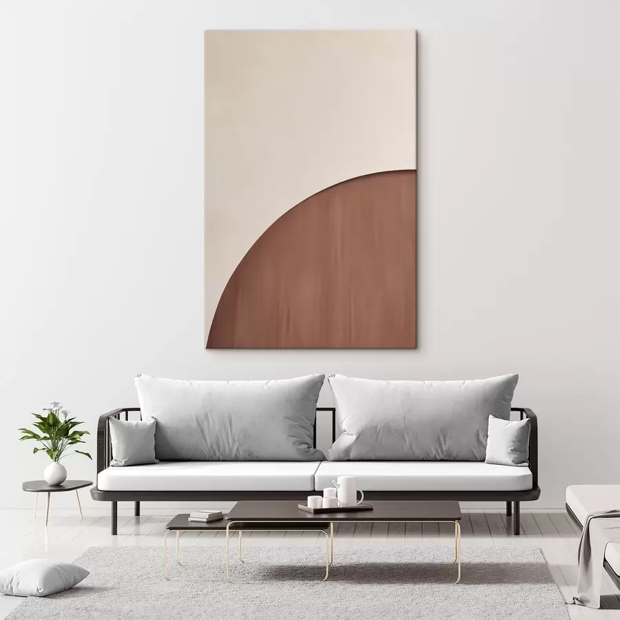  Schilderijen Terracotta halve cirkel s50397
