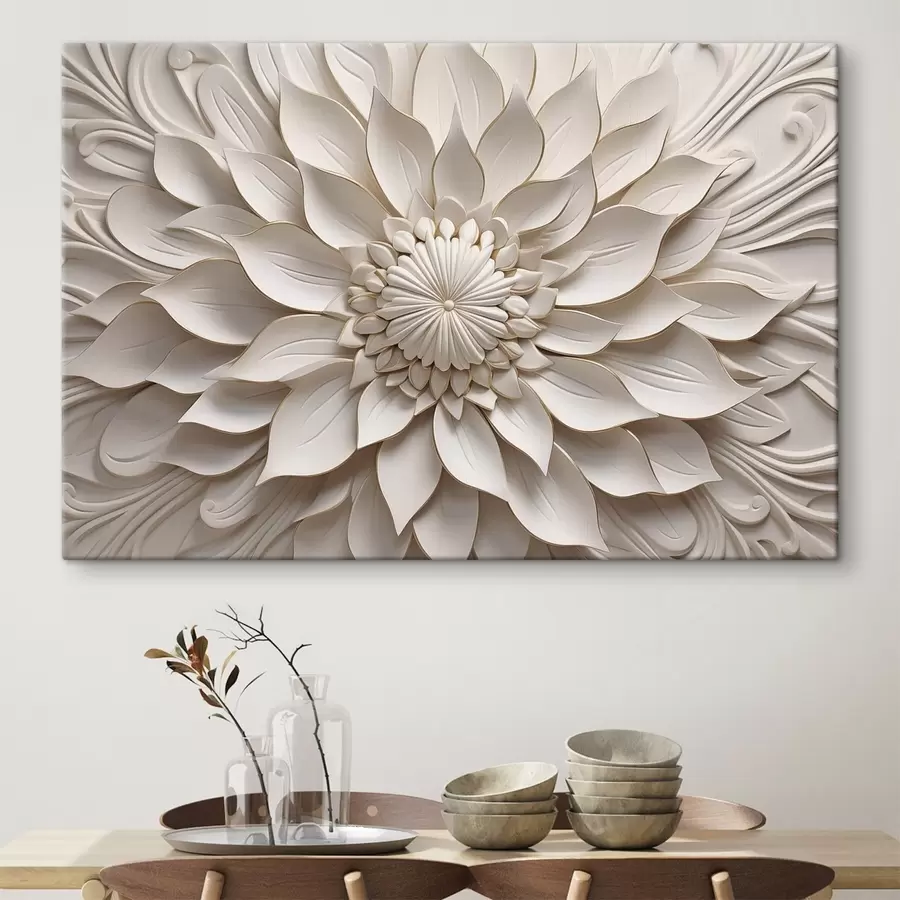  Schilderijen Relief van de pareldahlia s50402