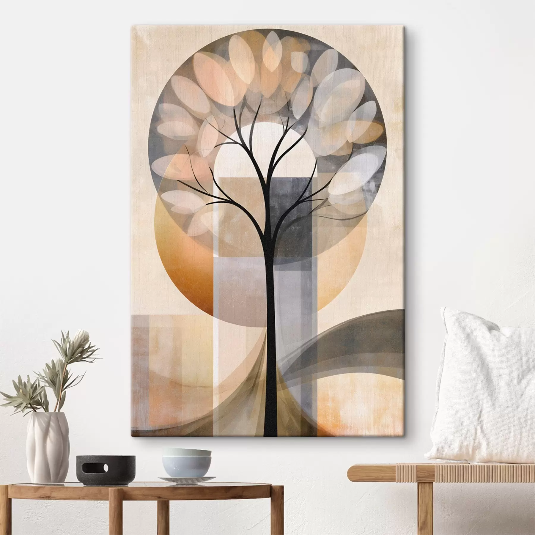  Schilderijen Een abstracte boom in Scandinavische stijl s50489