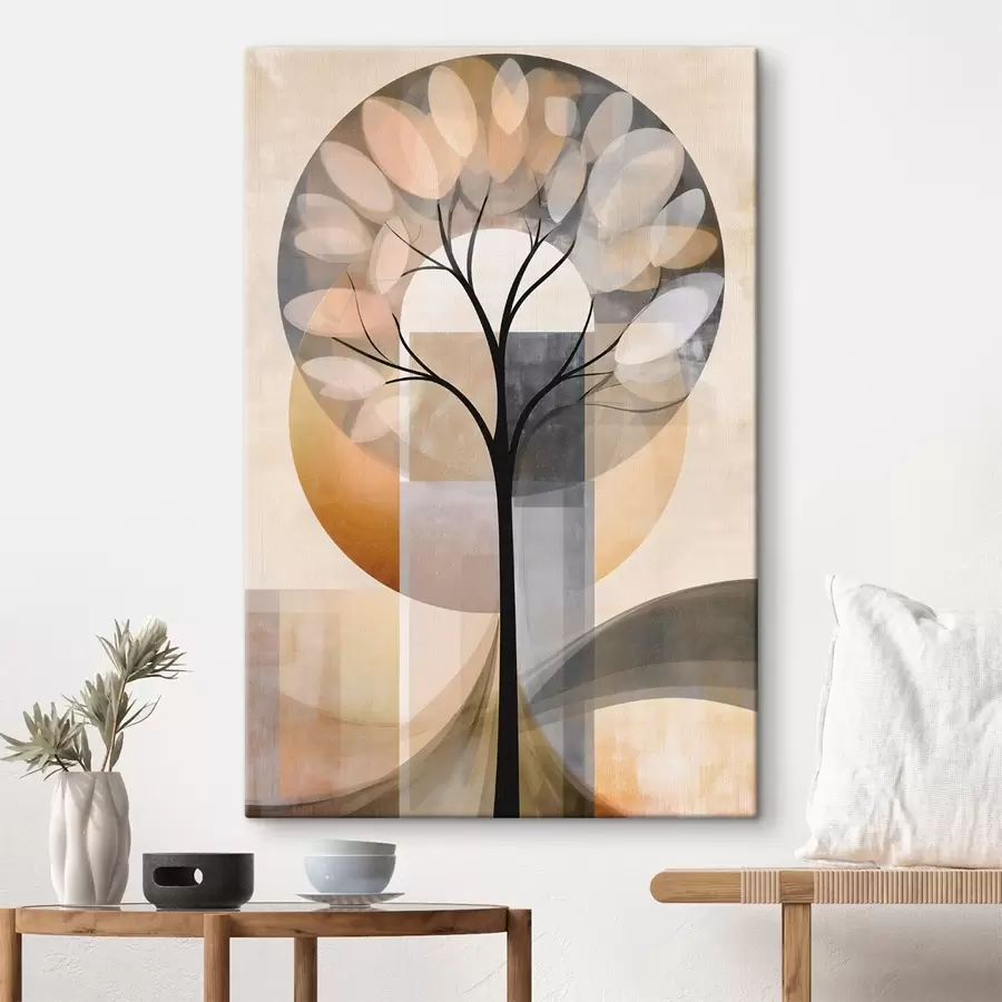  Schilderijen Een abstracte boom in Scandinavische stijl s50489