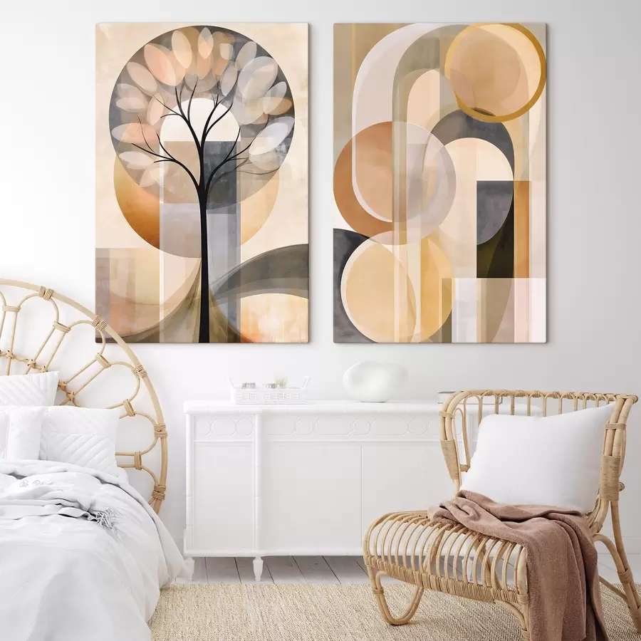 Fotobehang Abstractie in Scandinavische stijl m30933
