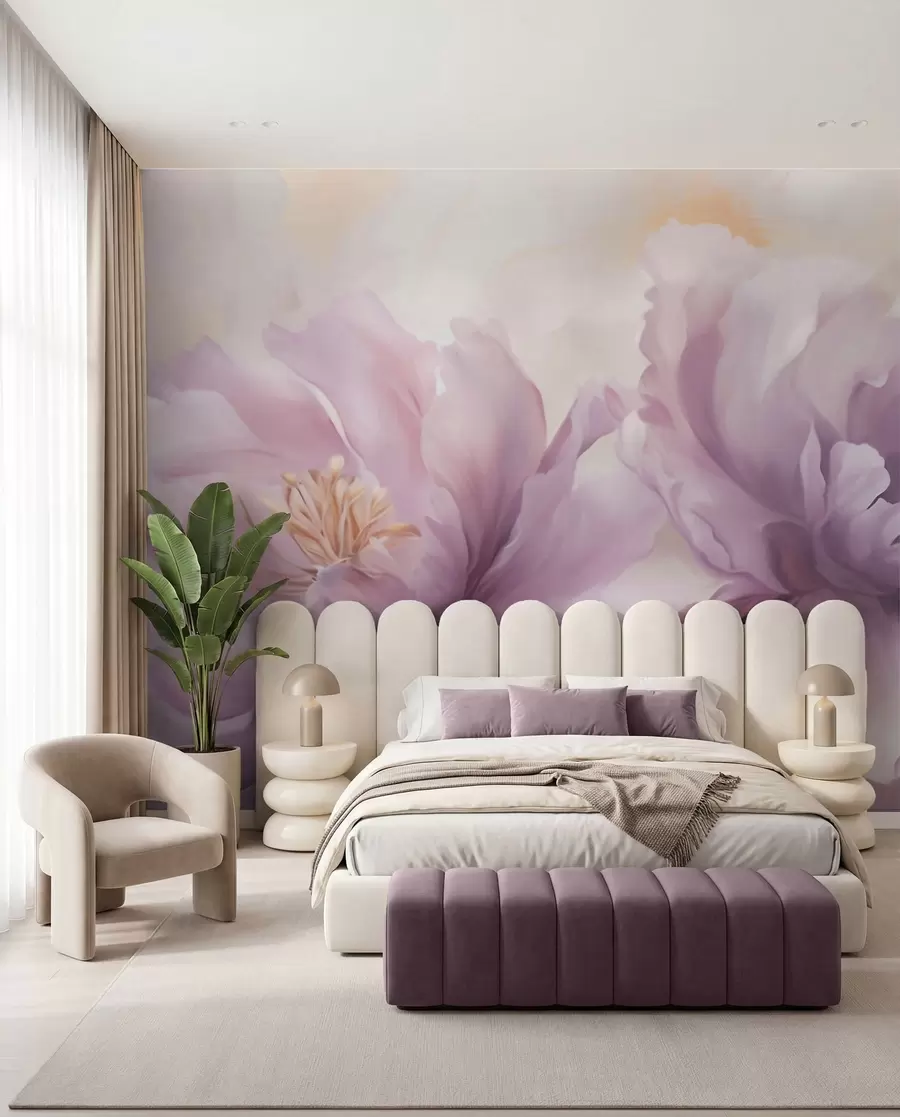 Fotobehang Grote pioenbloemen w05797