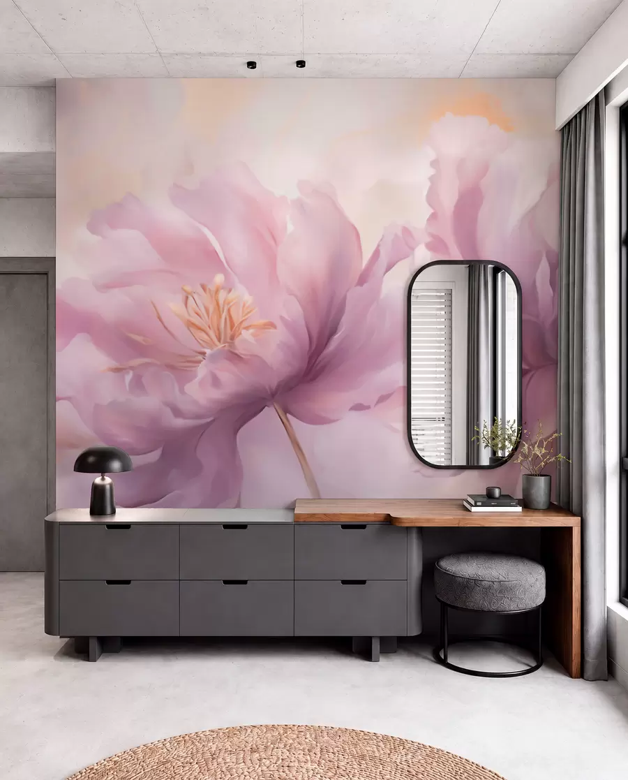 Fotobehang Grote pioenbloemen w05797
