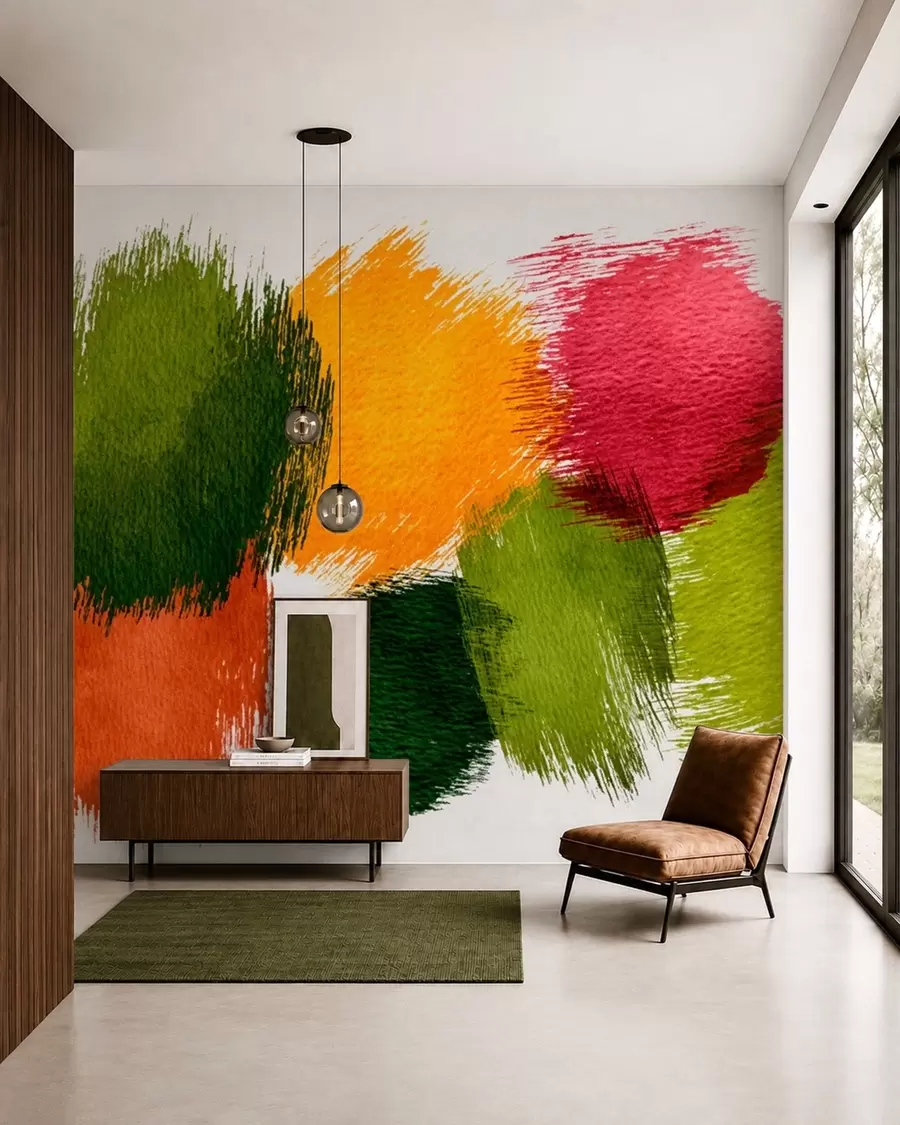 Fotobehang Kleurstreken w05859