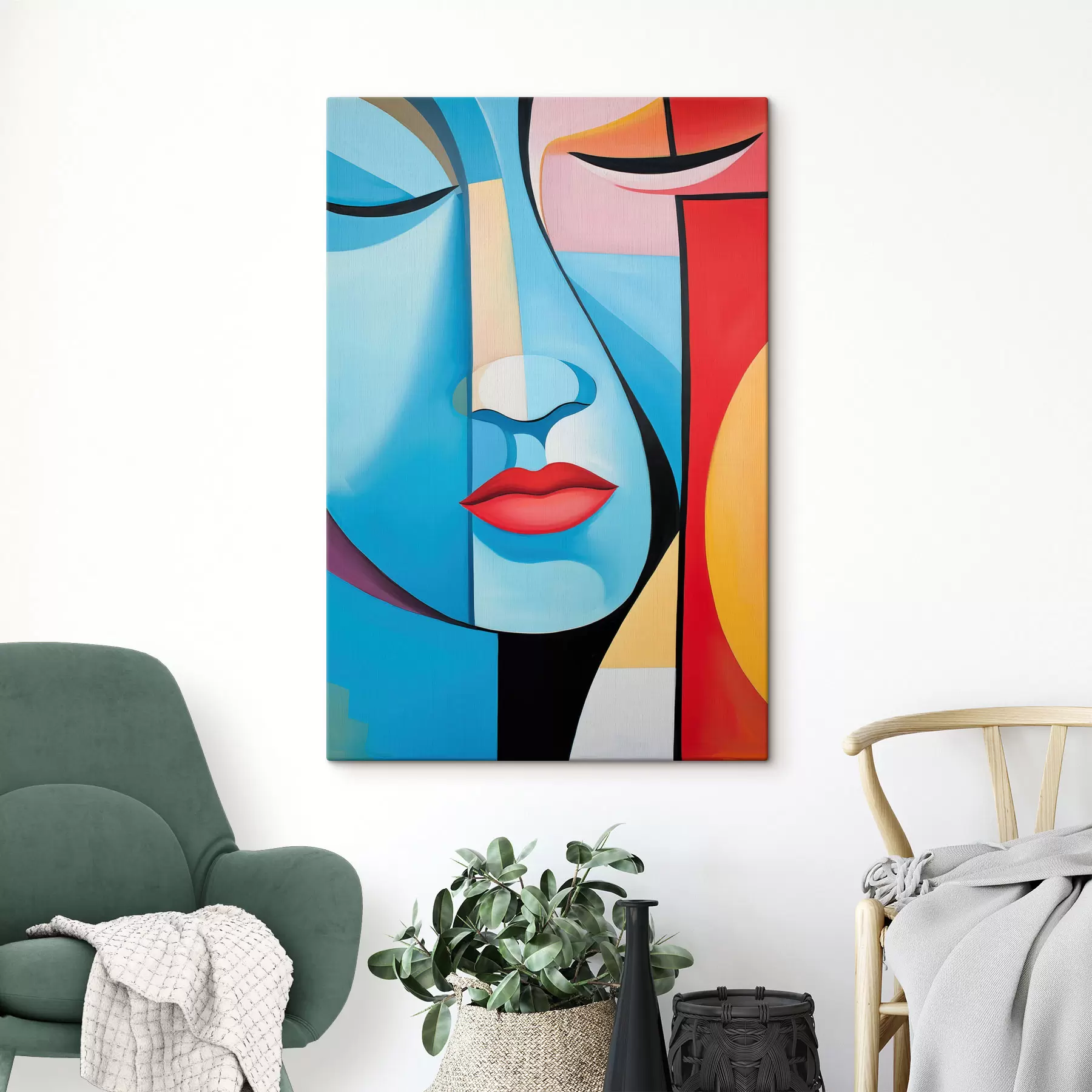  Schilderijen Abstract gezicht s50700