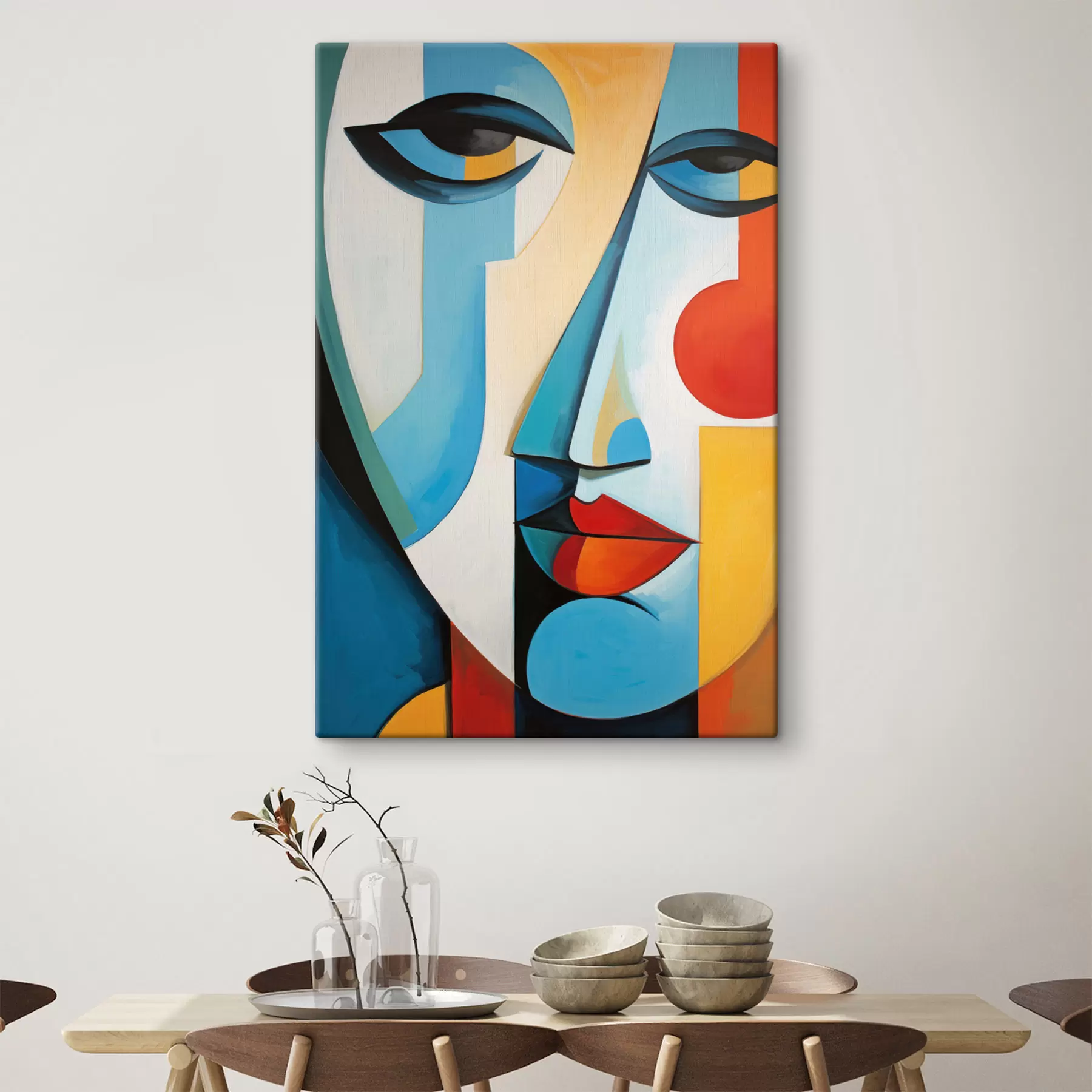  Schilderijen Abstract gezicht s50701