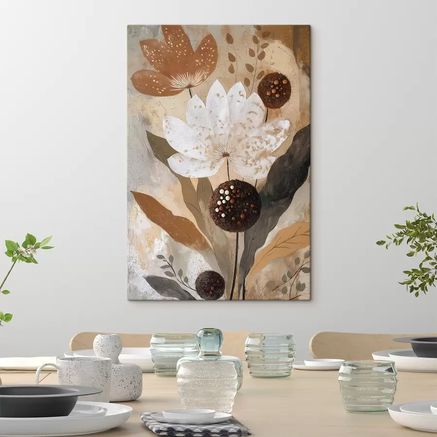  Schilderijen Abstracte bloemen s50704
