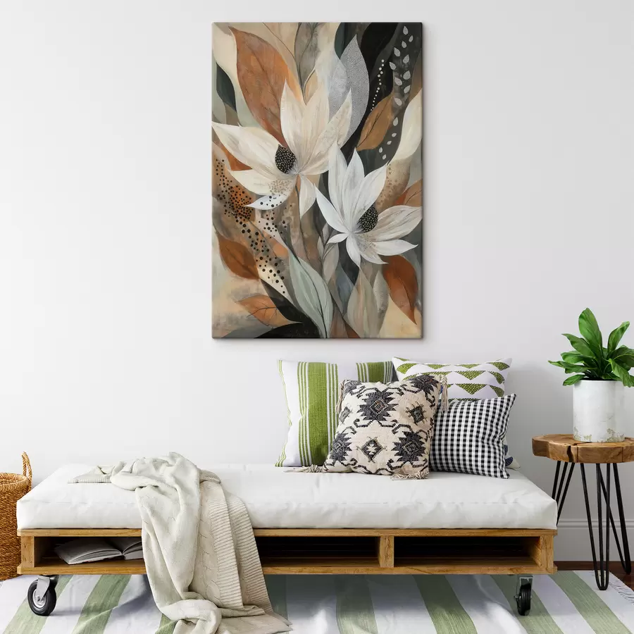 Schilderijen Abstracte bloemen s50705