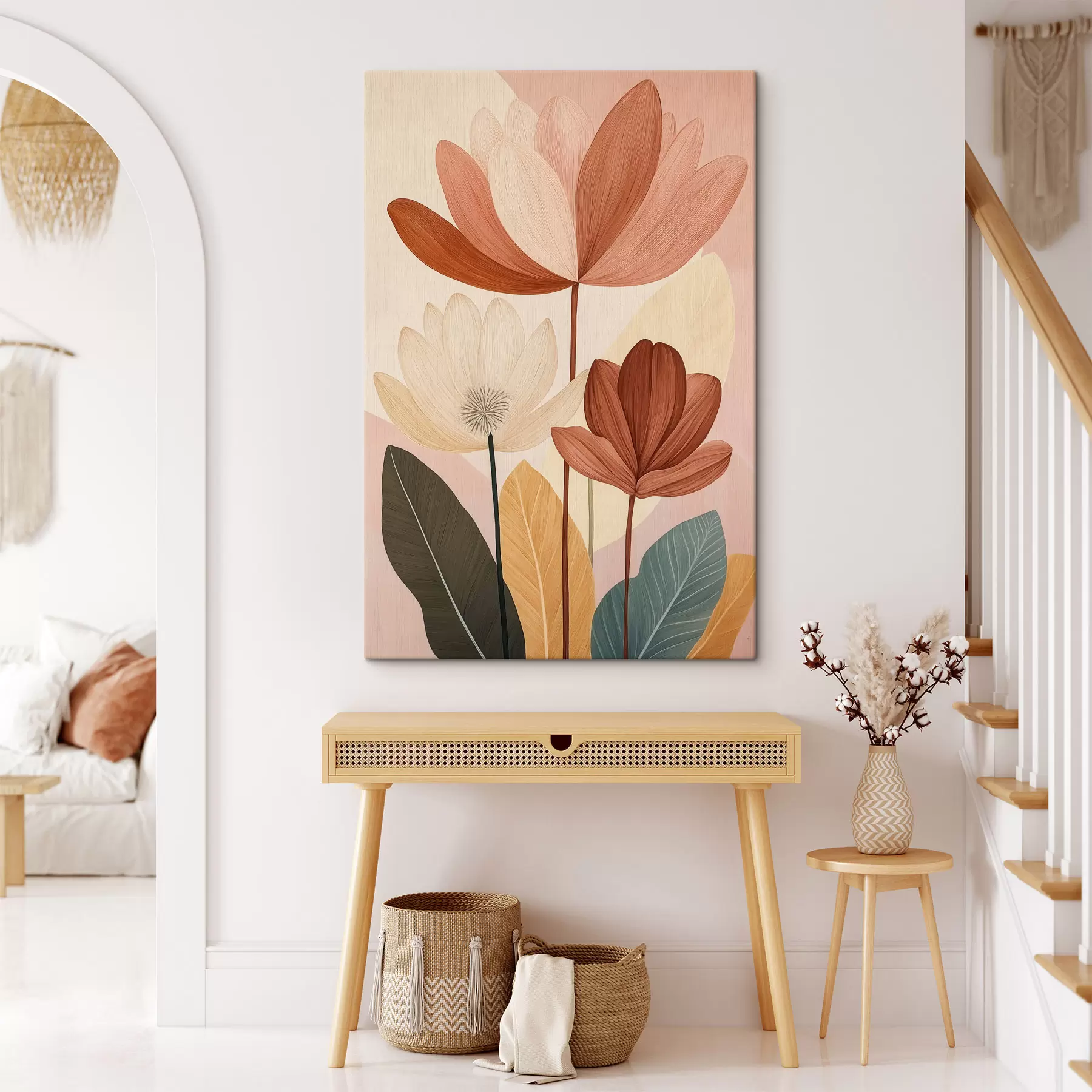  Schilderijen Abstracte bloemen s50706