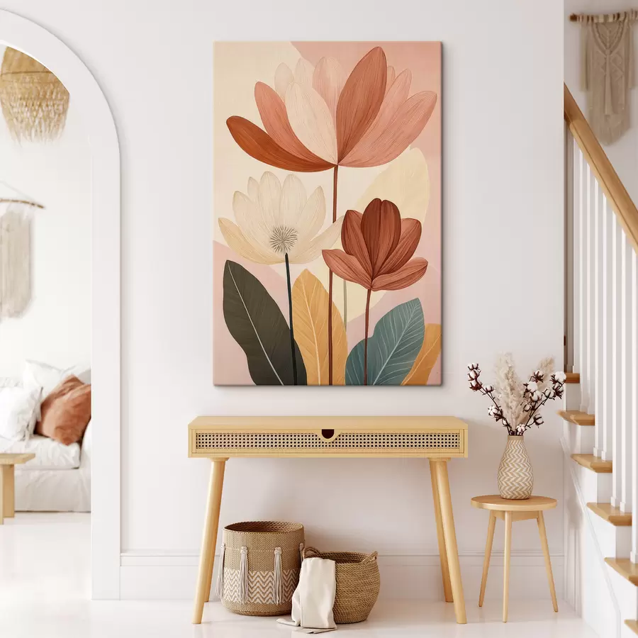  Schilderijen Abstracte bloemen s50706