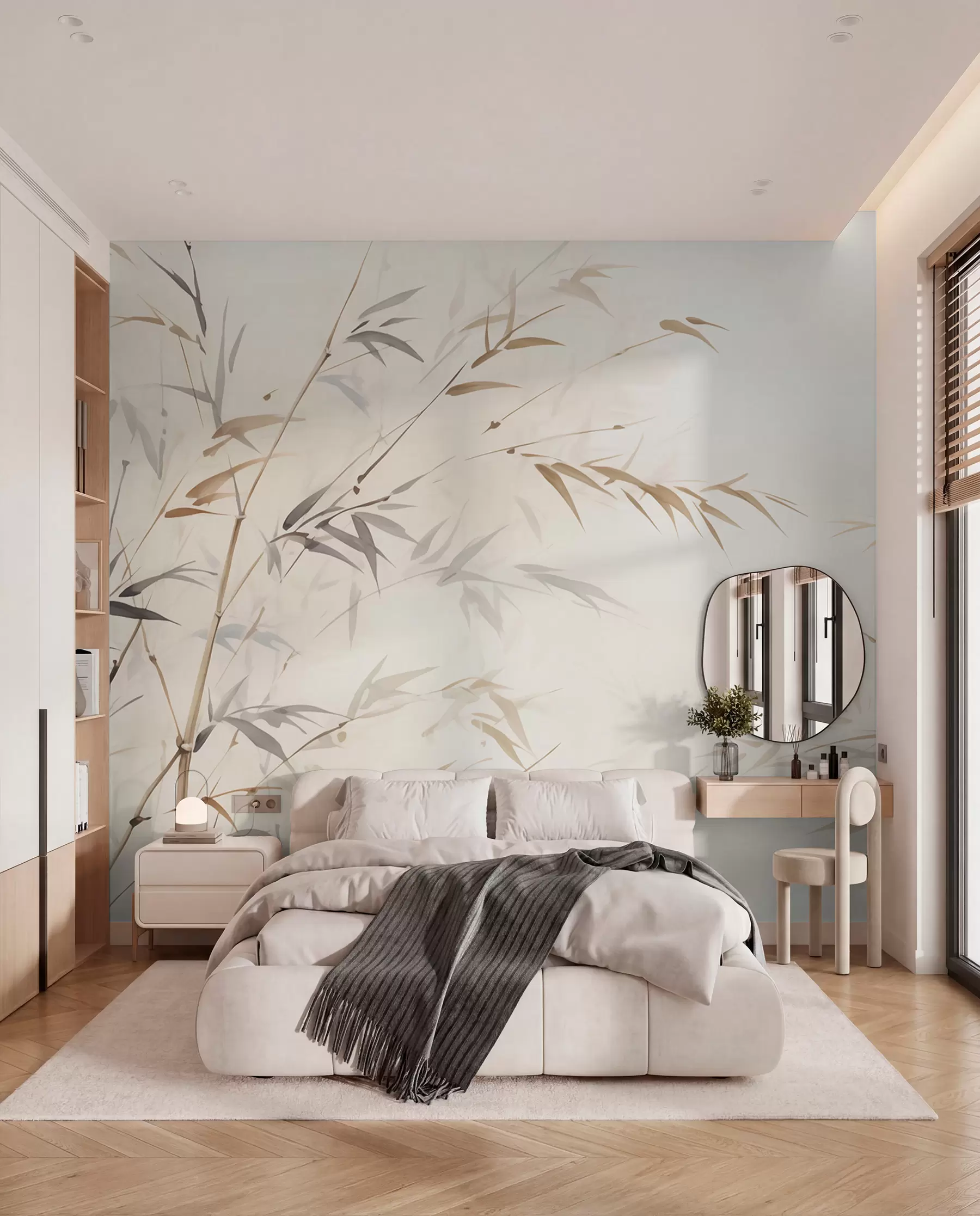 Fotobehang Bamboeschets w05917